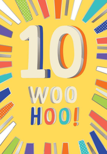 Picture of 10 BIRTHDAY CARD WOO HOO